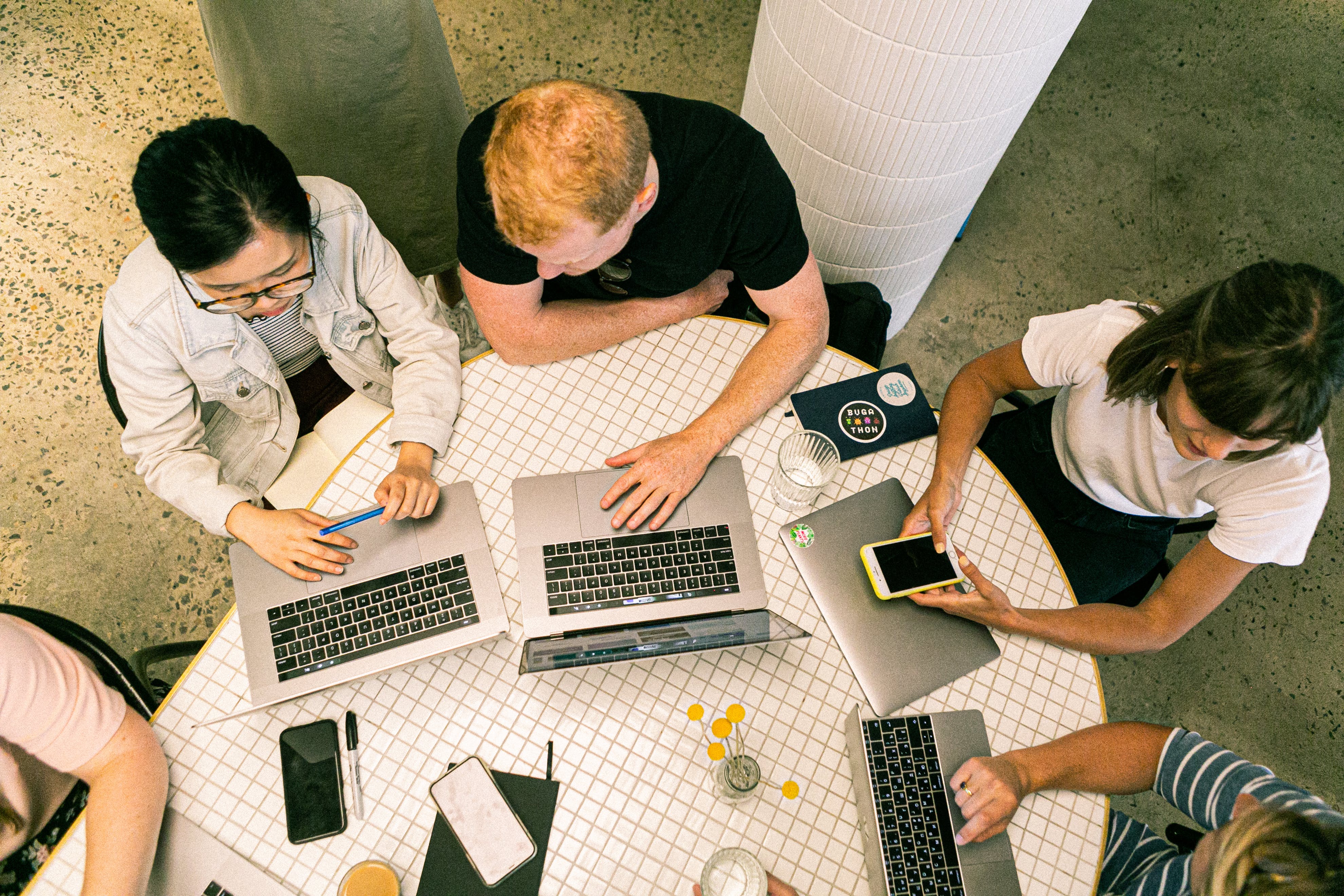 People learning in a classroom
